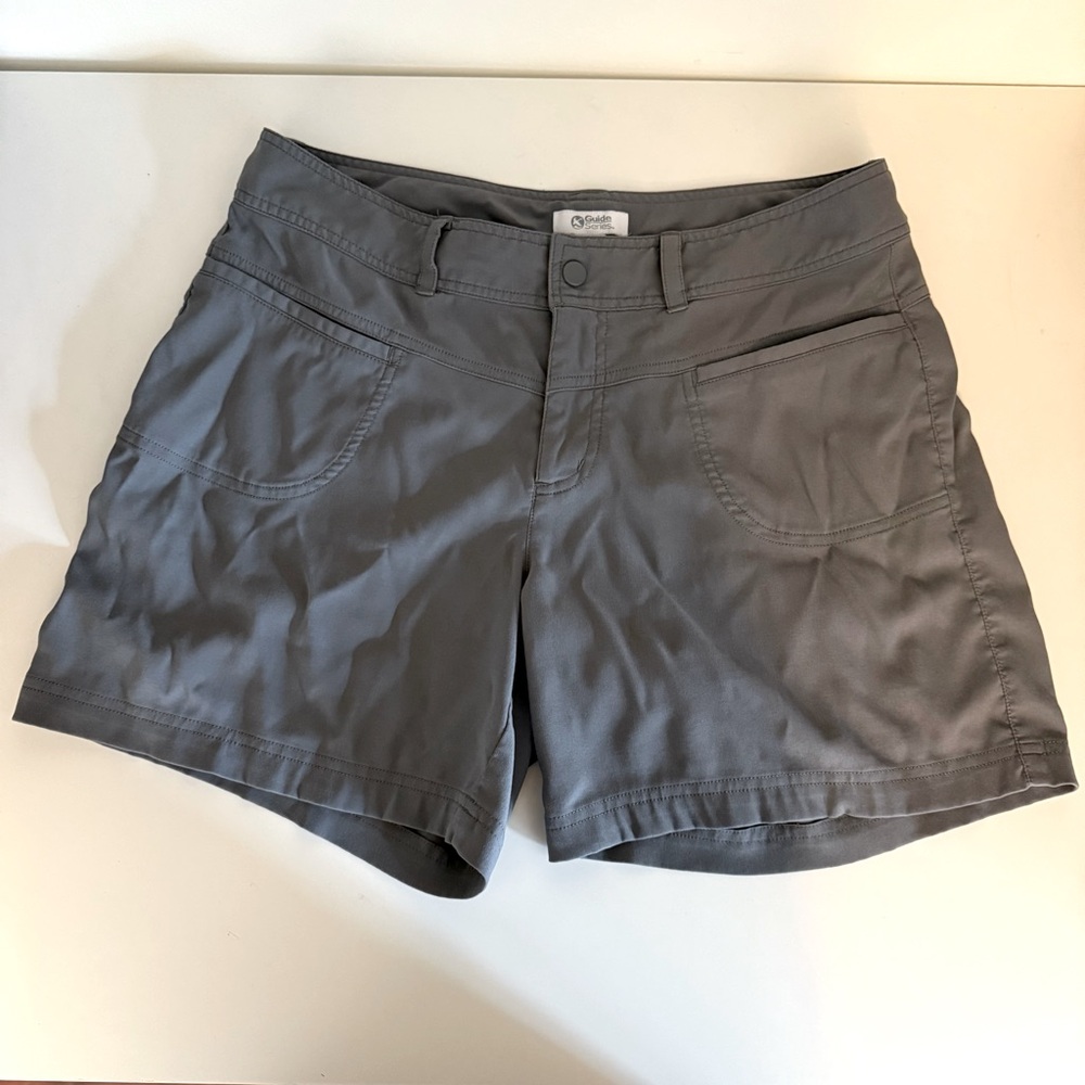 Guide Series Nylon Chino Shorts Gray Womens Size 8 Walking Hiking Trail Outdoors